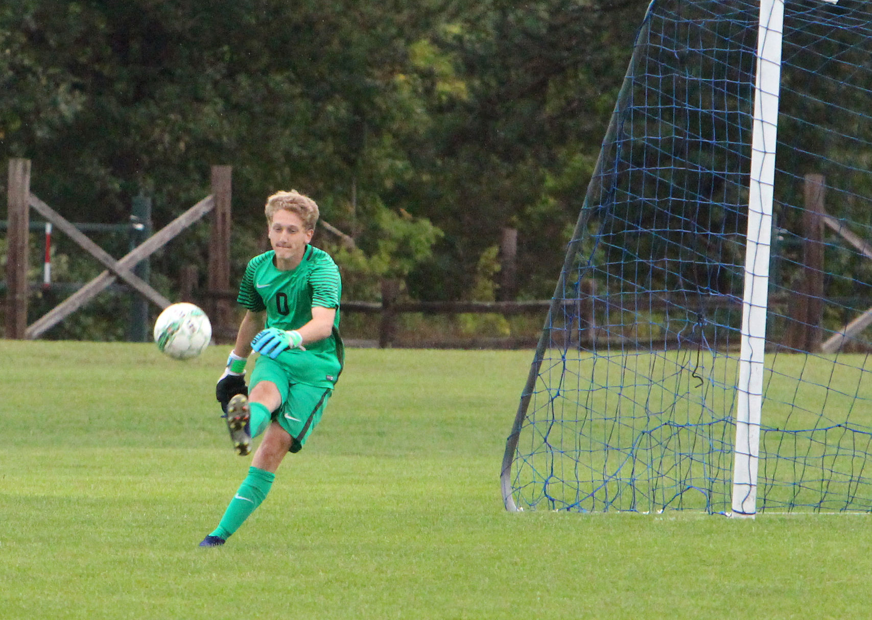 Barron at McDonell/Regis boys soccer 8-28-18